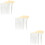 3Sets Women Makeup Brushes White Eye Tools Practical Use 8