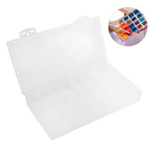 Sturdy PP Plastic Clear Plastic Organizer Box Adjustable Dividers Transparent Storage Box Multi-Purpose Organizer Box Removable Insert Dividers
