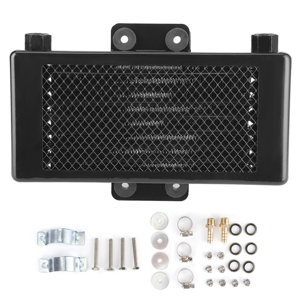 Aluminum Alloy Engine Oil Cooler Cooling Radiator For Motorcycle Engine Fastly Cooling Engine Oil Reduces Wear Maintains Temperature Durable 9014198256553