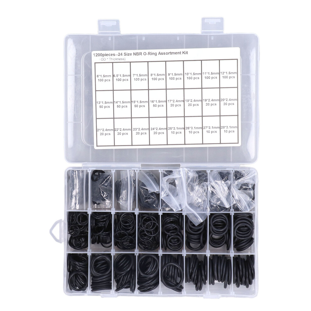 Ring Kit With Storage Box Oil Resistant Corrosion Resistant Pressure Washer Sealing Gasket Washer Wear Resistant Ozone Resistant High Temperature 9014198256928