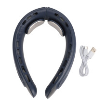 Cooling Upgrade Neck Fan USB Rechargeable Bladeless Ultra Quiet Adjustable Speeds Hands Free Lightweight for Summer Comfort