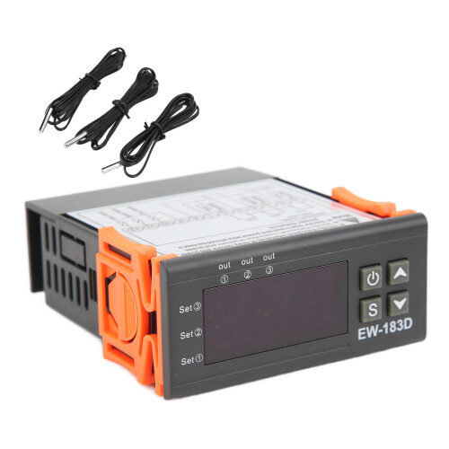 Ψηφιακός θερμοστάτης ελεγκτή θερμοκρασίας με αισθητήρα, λειτουργία ψύξης,