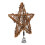 1Pcs Rustic Christmas Star Tree Topper Brown Rattan and Iron for 6
