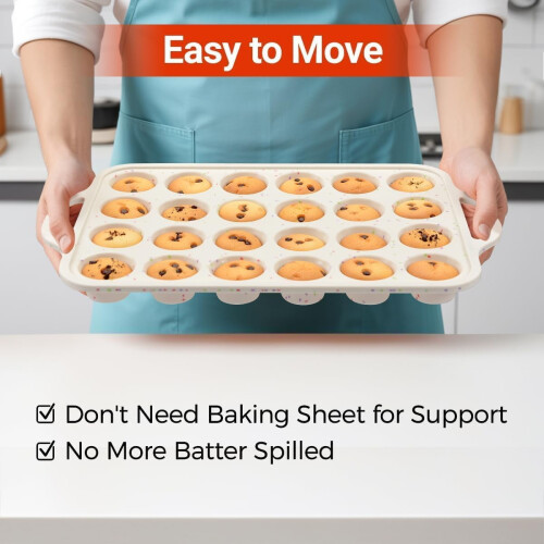Ταψί για μάφιν, Πλαίσιο, Μίνι ταψιά για cupcakes, 24 κούπες, αντικολλητικές φόρμες 1