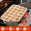 Ταψί για μάφιν, Πλαίσιο, Μίνι ταψιά για cupcakes, 24 κούπες, αντικολλητικές φόρμες 3