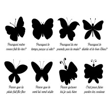 Indoor or Outdoor Use Butterfly Decal Sticker, Keep Children Safe and Alert Birds with Clear High Definition Design, Temporary Tattoo Sticker for