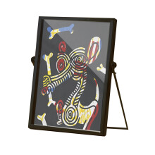 Vintage Style Tabletop Shelf Photo Frame, Floating Frame with Locket Closure, Waterproof Acrylic Build with High Light Transmittance, Retro Design