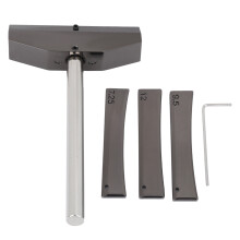 Outil de pressage de touche pour techniciens de guitare, ensemble d'outils de luthier avec inserts de frettes radian en laiton et conception de