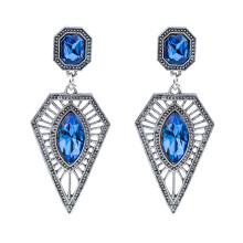 Pave kristályos fülbevalók nőknek, Infinity Figure8Design esküvői és menyasszonyi kristály fülbevalók, feltűnő fülbevalók geometrikus