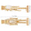 2Ensemble Figurines Bois Naturel, Kit Peinture Festive 3