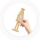 2Ensemble Figurines Bois Naturel, Kit Peinture Festive 4