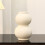 White Ceramic Vase Minimalist Textured 5.5 Inch 6