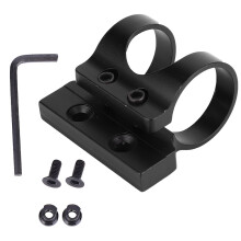 Supporto per torcia in alluminio per accessori per armi da fuoco, supporto per torcia in alluminio leggero con vite di montaggio antiscivolo, slitta