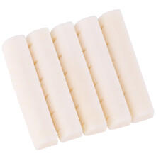 Accessoire pour guitare acoustique : sillet en os véritable, léger et compact, haute dureté et durable, avec encoches pour cordes pour une