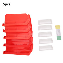 Organizer Tray for Closet Workshop, Spill-Free Retrieval Lip Design Wall Mounted Storage Bin, Optional Bin Cups Dividers Label Holders Heavy Duty