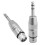 Adattatore bilanciato da TRS a XLR, 2 pezzi, 6,5 mm 5