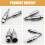 Adattatore bilanciato da TRS a XLR, 2 pezzi, 6,5 mm 3