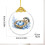 Golden Easter Glass Pendant 2D Flat Ornament 2