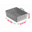 Silicone Liners for Ninja SL401 Double Stack 2-Basket Air Fryer, Reusable Perforated Rectangular Liners – Gray 3