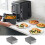 Silicone Liners for Ninja SL401 Double Stack 2-Basket Air Fryer, Reusable Perforated Rectangular Liners – Gray 6