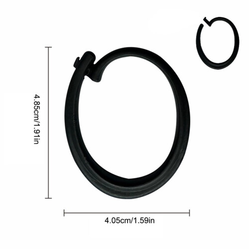 Hooks For Gazebo Curtains - Black Track Hooks Rustproof Multipurpose Gliding 1