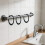Hooks For Gazebo Curtains - Black Track Hooks Rustproof Multipurpose Gliding 4
