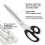 8–12" Stainless-Steel Scissors w/ Ergo Handle – compatible with Sharp Multi-Purpose Shears, Rust-Resistant, Lightweight, OPP-Packed 2