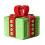 Conjunto de 2 caixas de presente com impressão 3D (vermelho e azul, vermelho e verde) de 8,3 cm, com design divertido e original. Ideal para 2