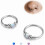 Δαχτυλίδια μύτης Opal Hoops - Δαχτυλίδι διαφράγματος χειρουργικού χάλυβα 316L για 7