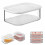 Stackable Fridge Storage Container - Lunch Meat and Cheese Organizer, Cold Storage Bin with Lid for Ham and Deli Items - B 3