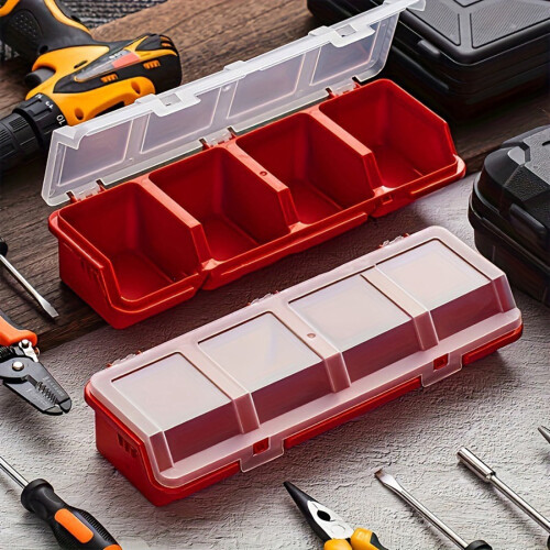 Large Capacity Transparent Plastic Cosmetics Storage Box Holder Case Display Organization Container Small Accessories 1