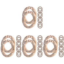 40Stk DIY Metall Ringe Gold - Leichte Verbindungsschnallen Für Gürtel