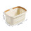 Foldable Transparent Laundry Hamper – Large Capacity Rectangular Plastic Storage Basket for Bathroom, Desktop & Home (Compatible with Small Spaces) 3