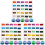 75Rolls Fine Workmanship Embroidery Threads Assorted Color Sewing Kit 1