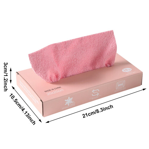Kitchen Cloths Thickened Washable 10 Pack Pink 4.13x8.3x1.2 1