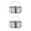 2Pcs High-Grade Steel Steamer Pot Insert for Home Kitchen Use 1