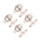 4Sets Damenarmbanduhr Weiß Stern Elegant Modern Freizeit Party 1