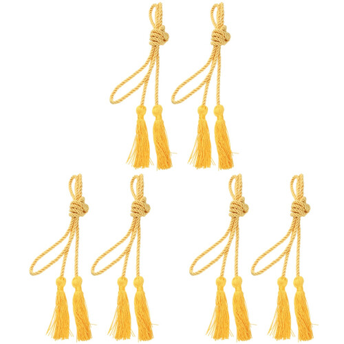6Pièces Graduation Tressés Orange En Polyester Pour Décoration