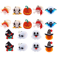 18Stk Halloween LED Ring Kinder Party PVC Und Sicher