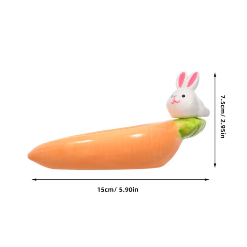Multicolor Ceramic Carrot Dish for Serving Appetizers Sauces and Small Snacks 1