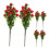 6Pcs Artificial Cherry Branches with Realistic Red Fruit for Wedding and Home Decorative Use 6