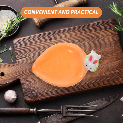 Multicolor Ceramic Carrot Dish for Serving Appetizers Sauces and Small Snacks 2