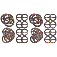60Stk Braune Schalringe Resin Für , Mode-Schalclip Für Shirts
