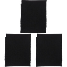 3Stk Schwarzes Hitzeaktiviertes Interlining Für Und Nähbedarf