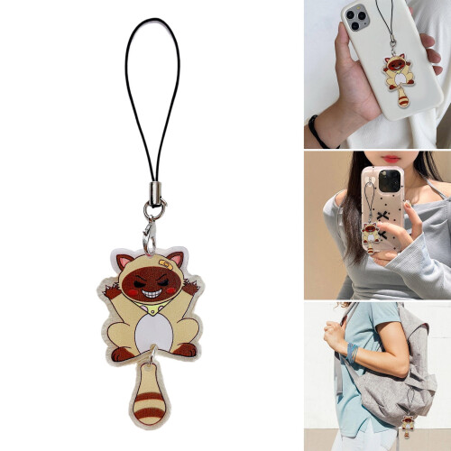 Πρακτικό μπρελόκ CatKeychain για κινητά, ευέλικτη τσάντα αξεσουάρ, κρεμαστό μπρελόκ 1