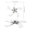 1 Set Fan Blades Replacement for Pedestal Ceiling Fan Outdoor with Leaf Structure 2