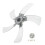 1 Set Fan Blades Replacement for Pedestal Ceiling Fan Outdoor with Leaf Structure 5