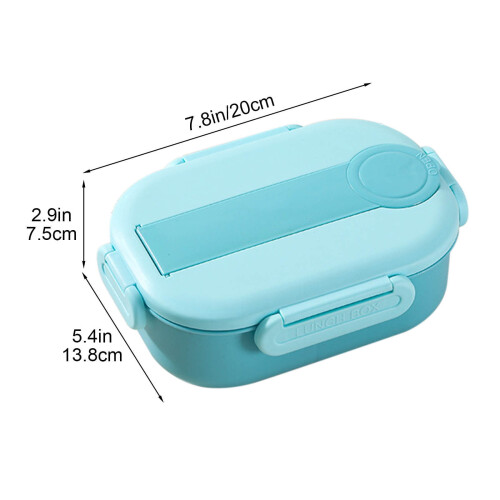 Microwave-Safe Bento Box with Compartments and Utensils 2