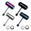 Unisex Cool Punk Σχέδιο Σφυρί Δονούμενη Γλώσσα Κοσμήματα Piercing Σώματος 6