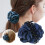 Chiffon rozenhaarclips voor dames, met een grote strik. 5